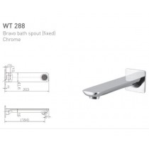 ECT Bravo Bath Spout (Fixed) Chrome 